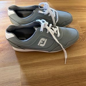 FootJoy Gray and White Athletic Shoes